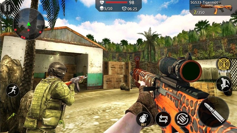 Hợp tác cùng đồng đội trong Modern Strike: Multiplayer FPS